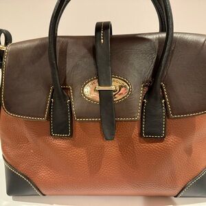 Dooney & Bourke Two-Tone Leather Satchel